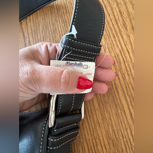 NWT Authentic Black Leather Coach Shoulder Bag with Silver Hardware - Brand New - Picture 15 of 15